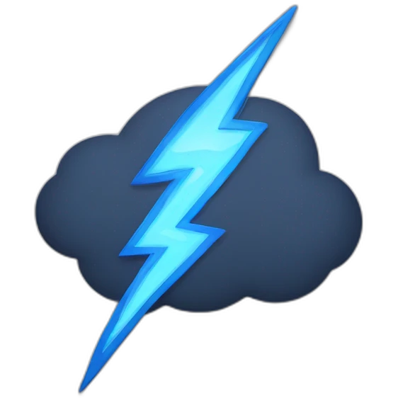 Thunder lightning emoji