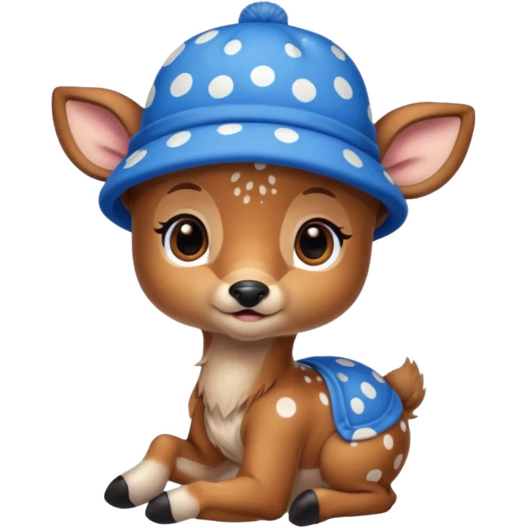 blue hats, baby deer emoji