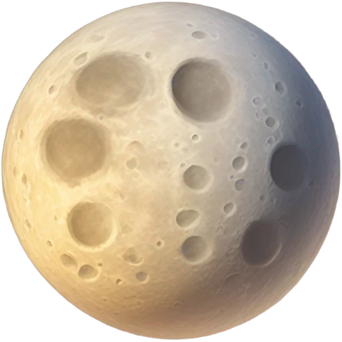 Aesthetically moon emoji