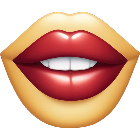 Lip biting emoji emoji