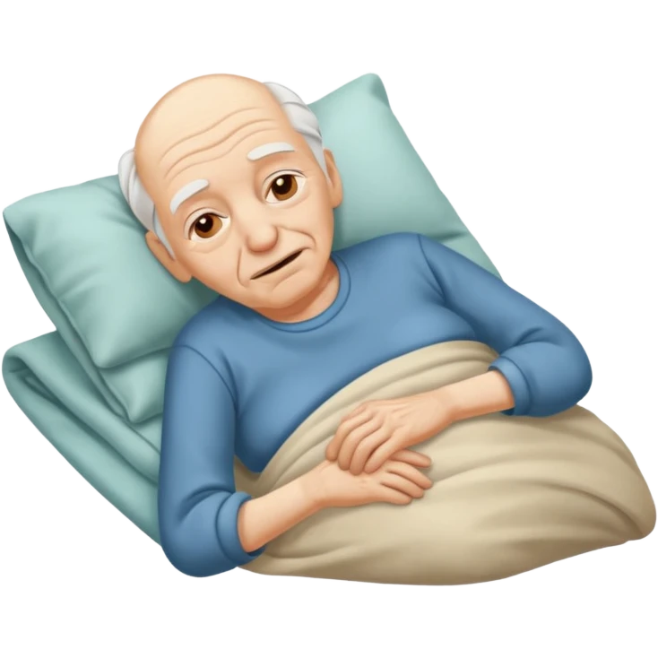 Old person dying  emoji