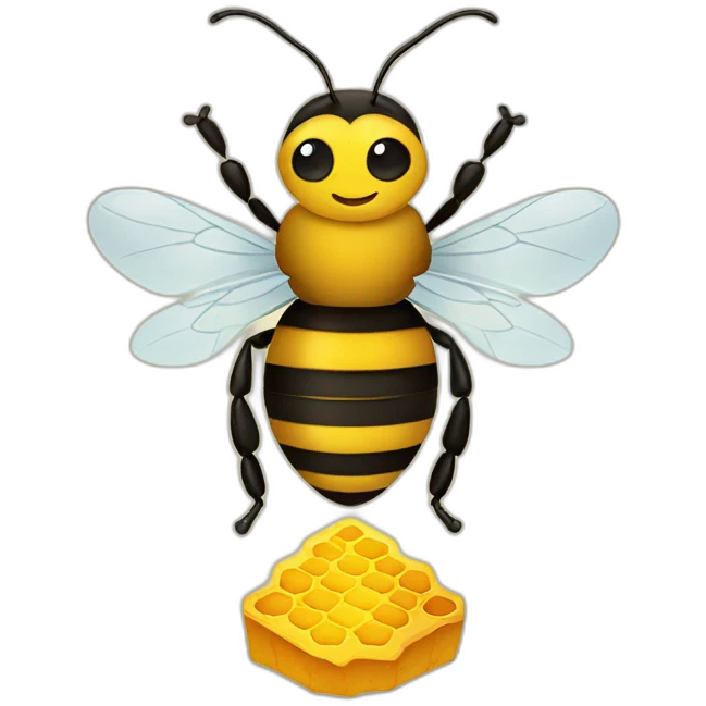 bee on hive emoji