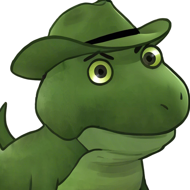 dog riding dinosaur emoji