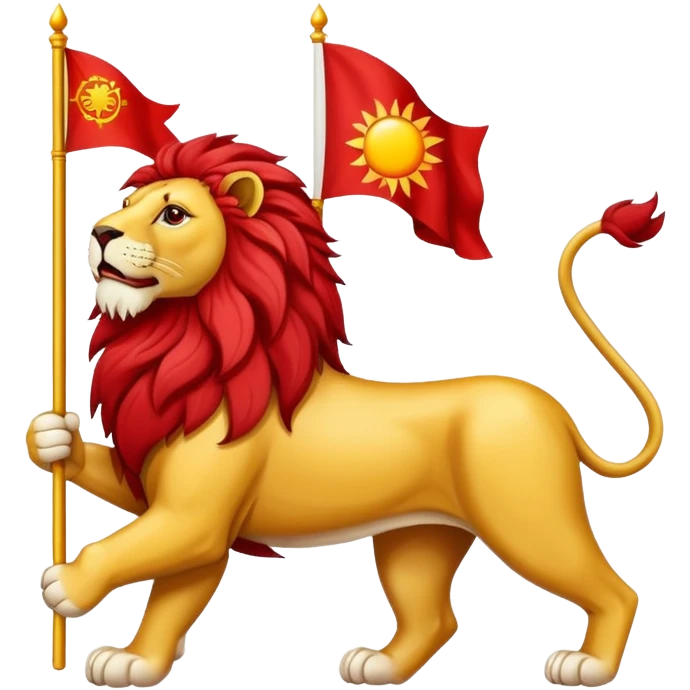 پرچم شیروخورشید ایران emoji