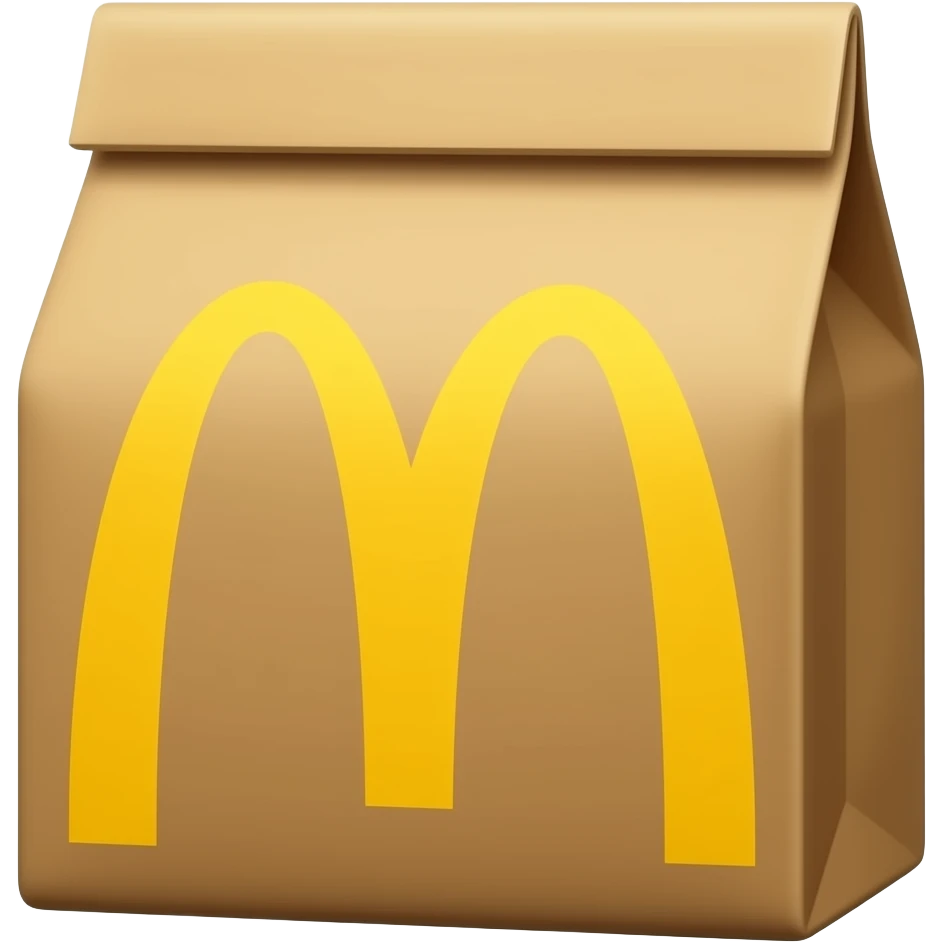a maccas bag emoji