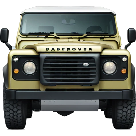 Land Rover defender front view emoji