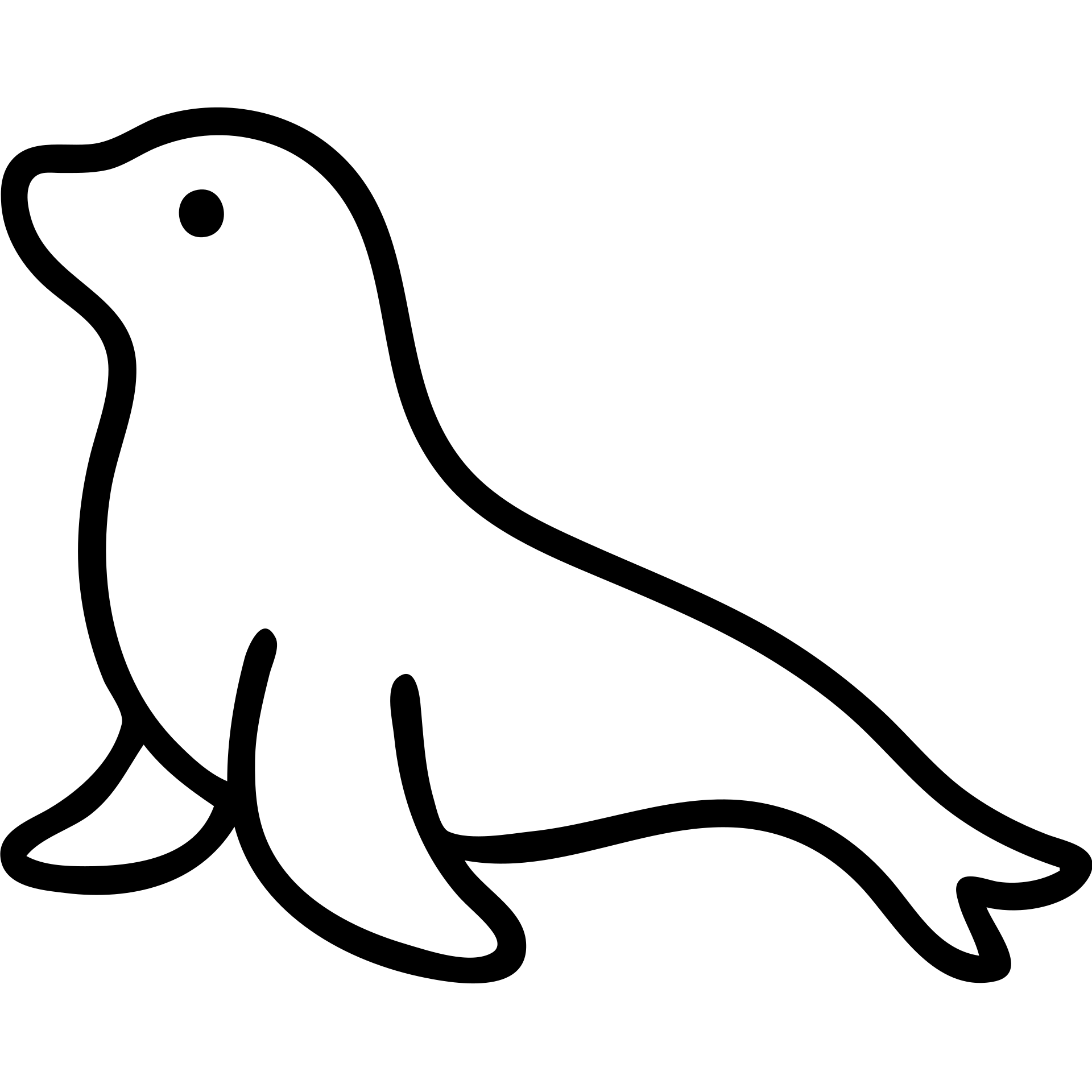 outlined seal icon emoji