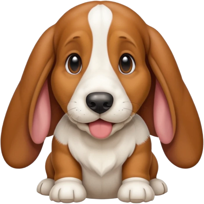 smile Basset Hound baby emoji