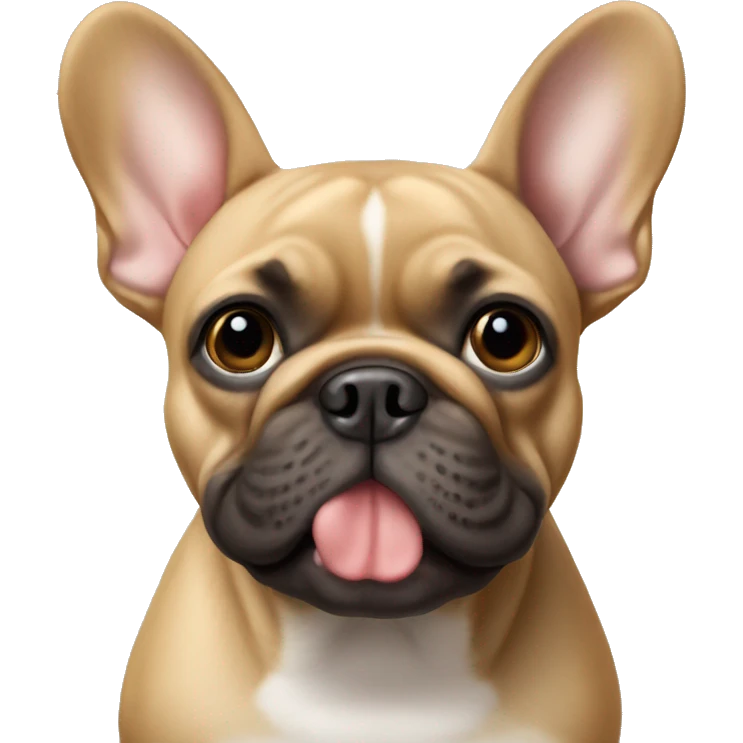 A tan French Bulldog emoji