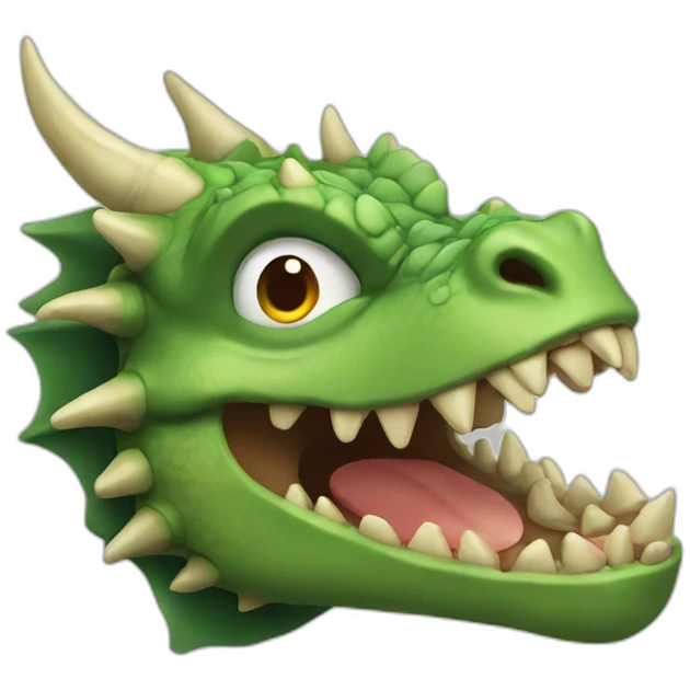 dragon dentes emoji