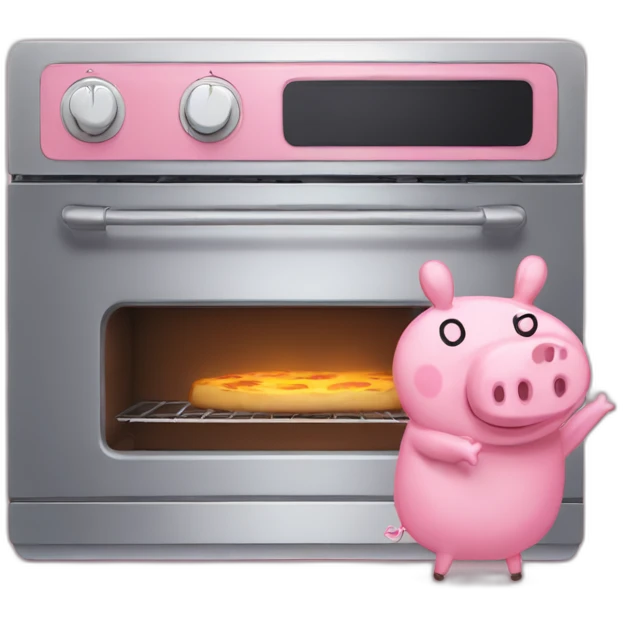 peppa pig sleep in the oven emoji