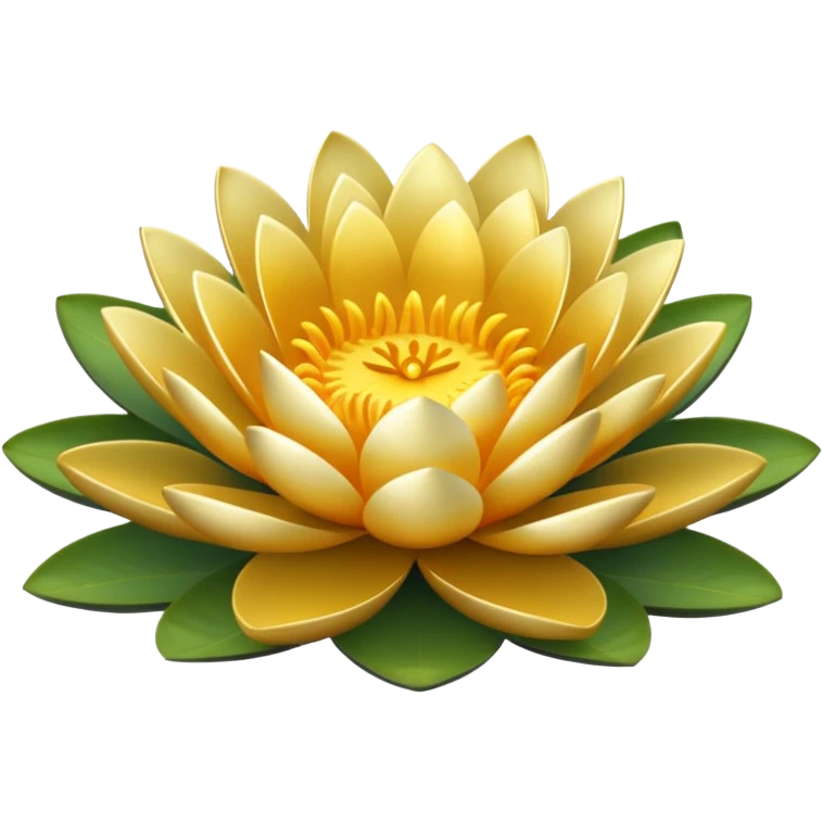 Golden waterlily emoji