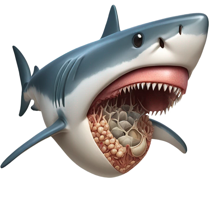 Shark organs  emoji