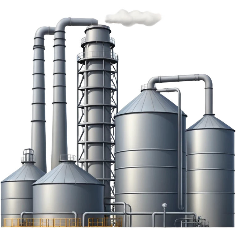 generate ultra realistic oil products plant emoji