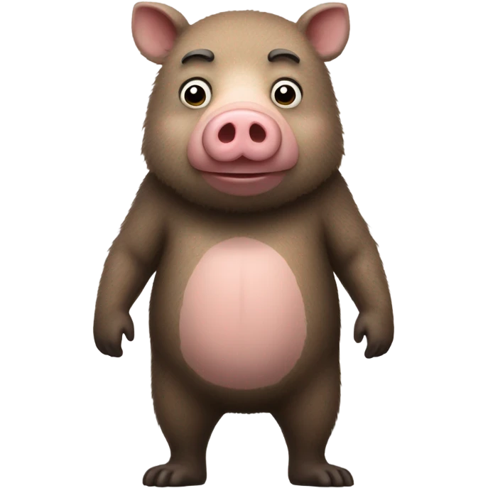 Man bear pig  emoji