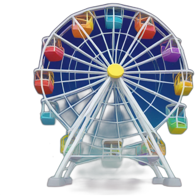 Space ferris wheel emoji