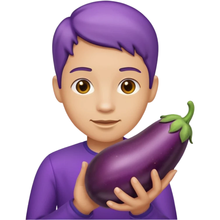 Gene with an eggplant emoji