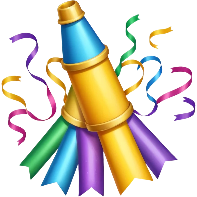 party popper, with streamers emoji