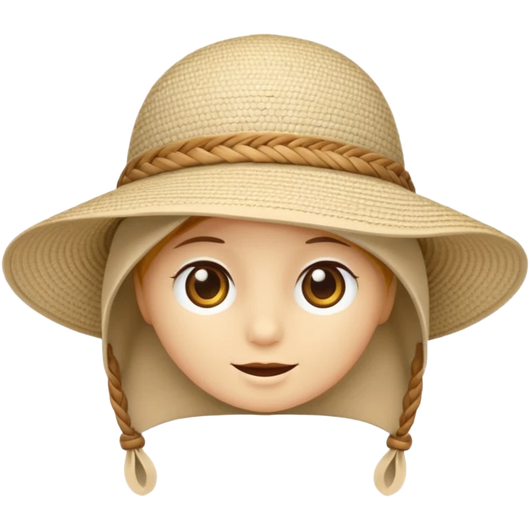 sun hat cloth emoji