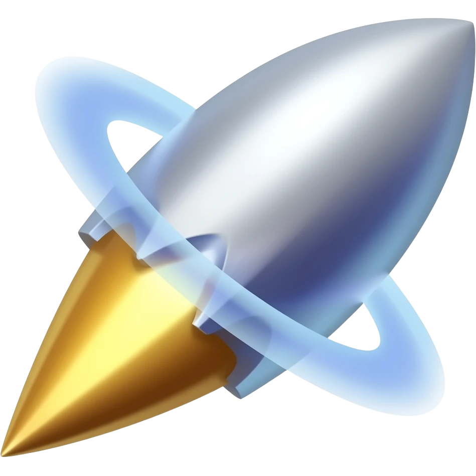Glowing while Celestial bullet shard emoji