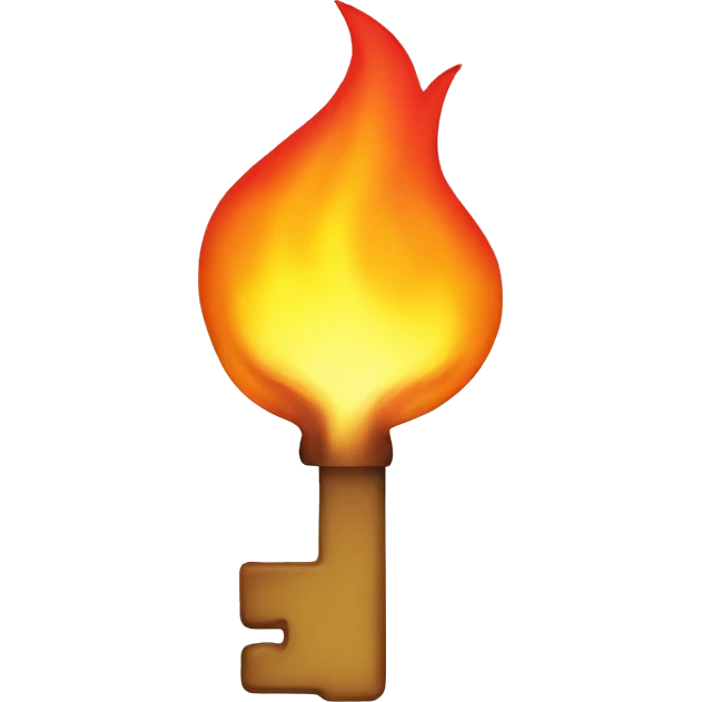 Key on fire emoji