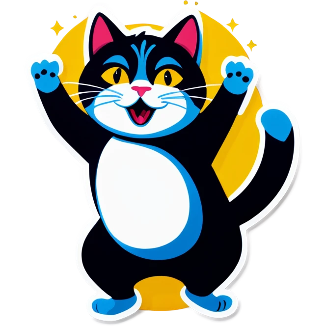 Dancing cat emoji