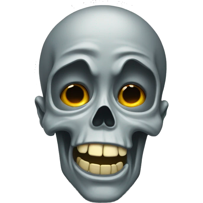 Skull crying emoji