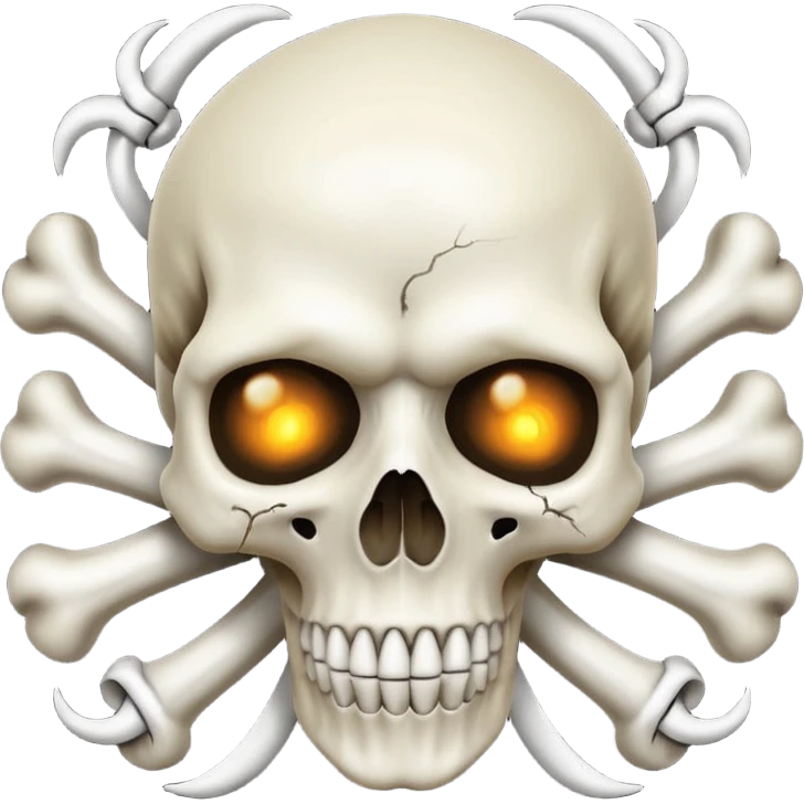 a poisonous cloud of gas, dark swamp color, with an image of a skull and two crossed bones behind the skull emoji