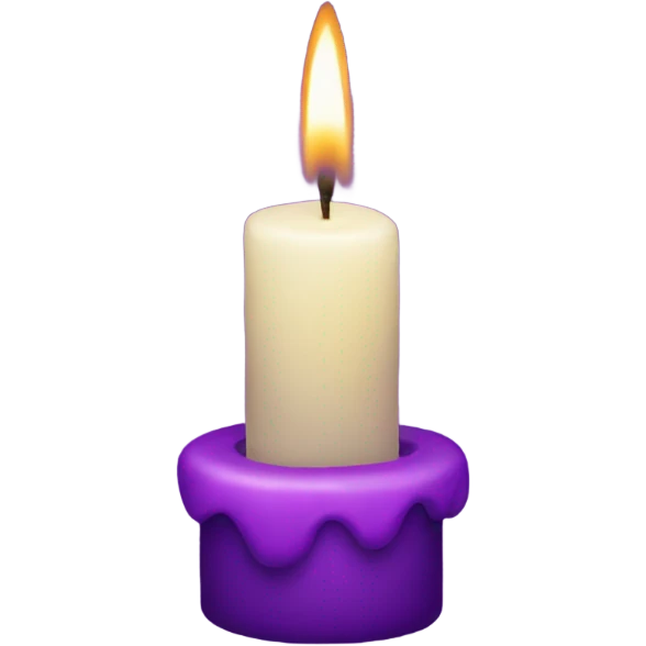 purple candles emoji