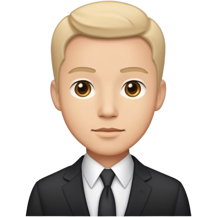 Man in suit, elegant emoji