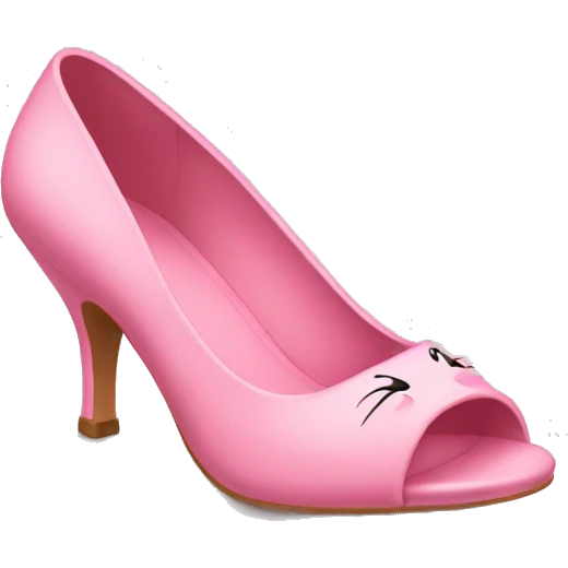 Pink kitten heel emoji
