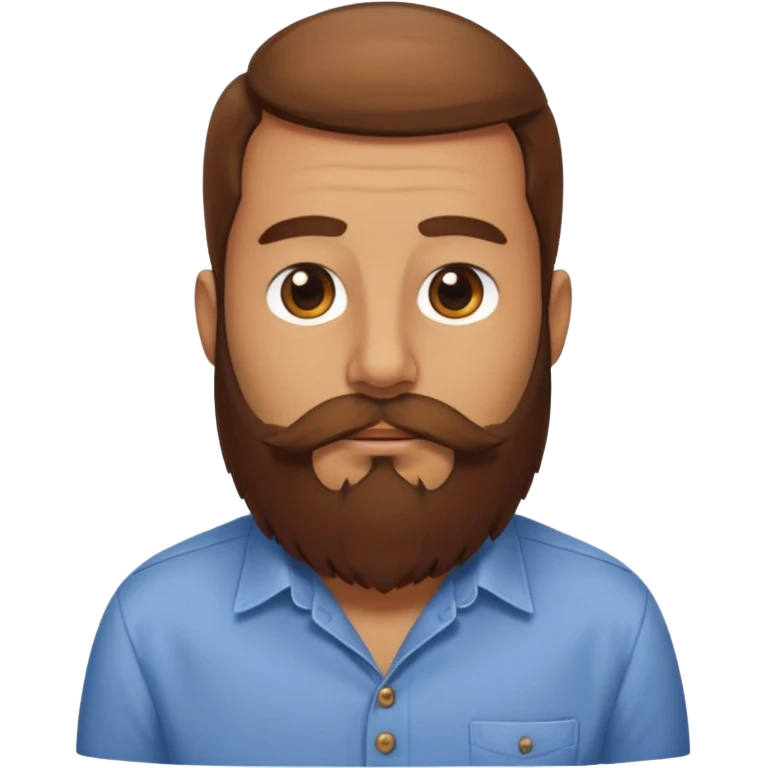 bearded bird with shirt emoji