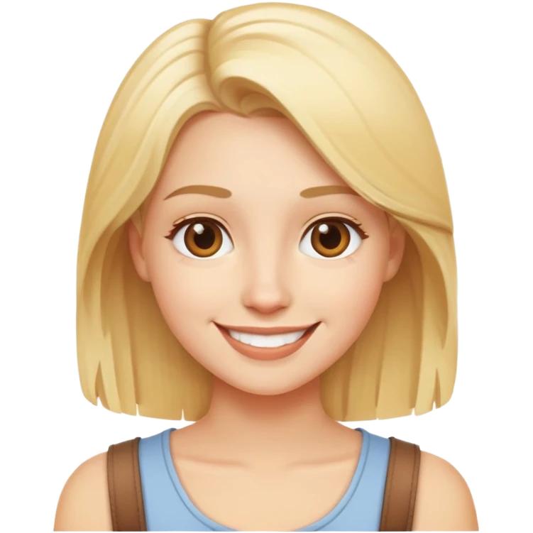 Blonde content creator  emoji