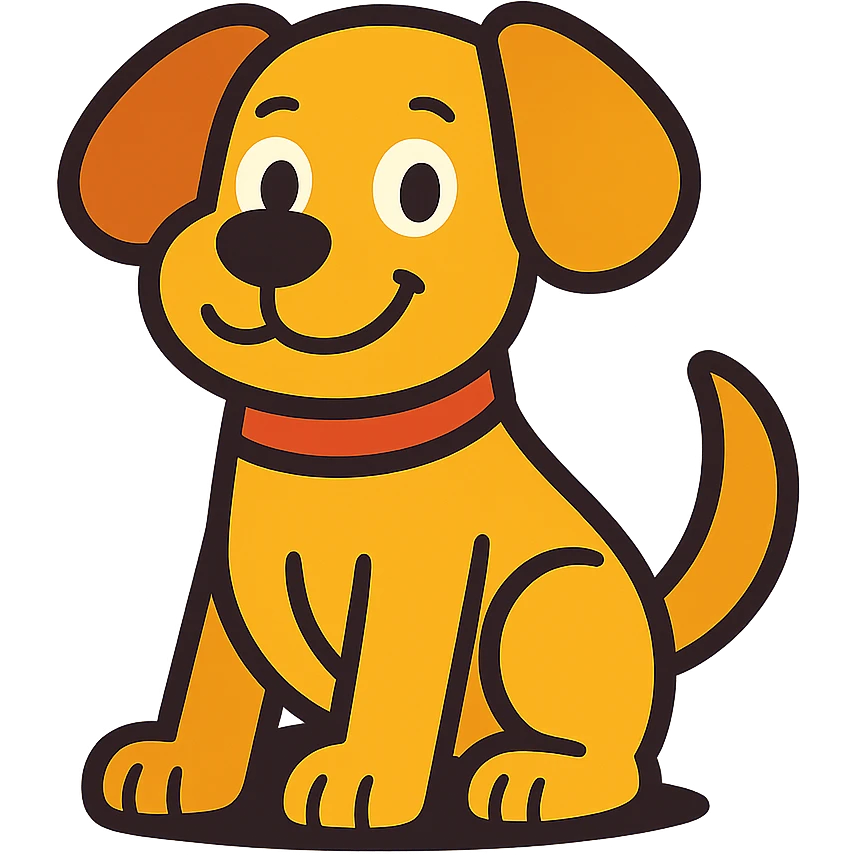 cartoon dog emoji