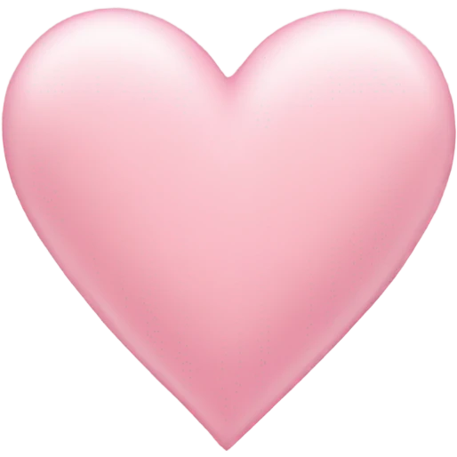 soft pink heart emoji