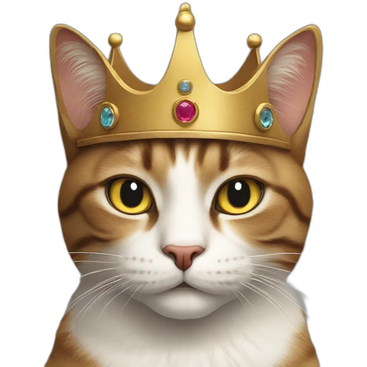 cat with king emoji