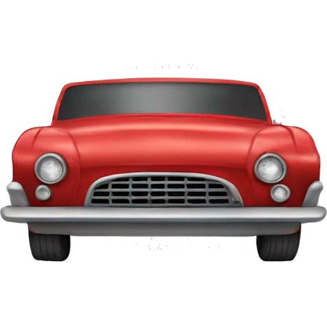 Crea un carro rojo emoji