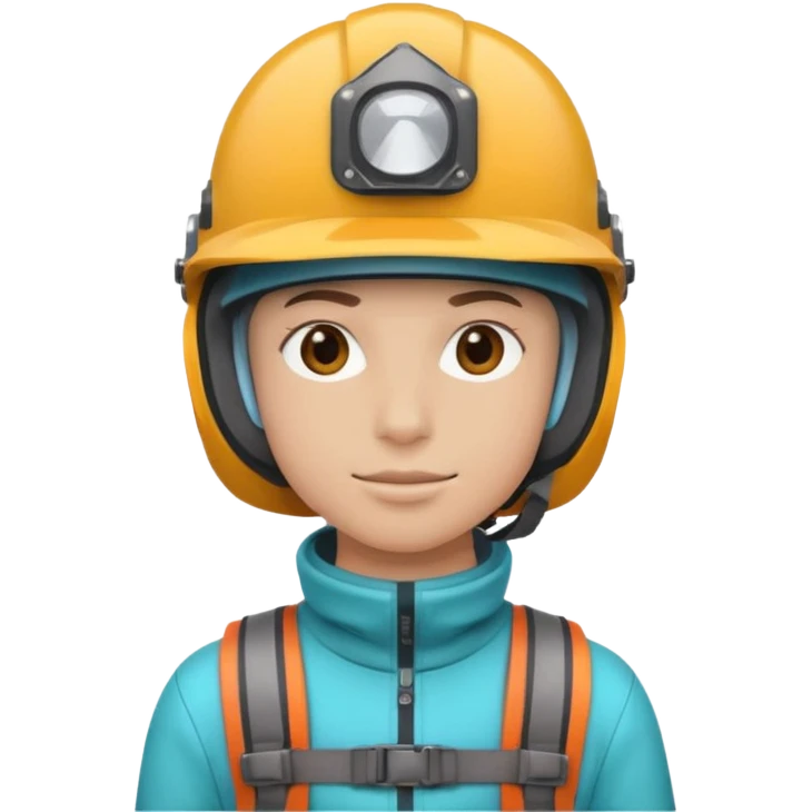 Colorful Helmeted Traveler emoji