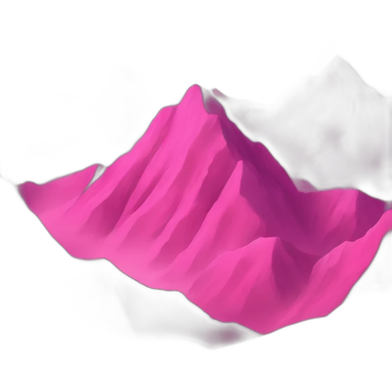 Pink mountains emoji