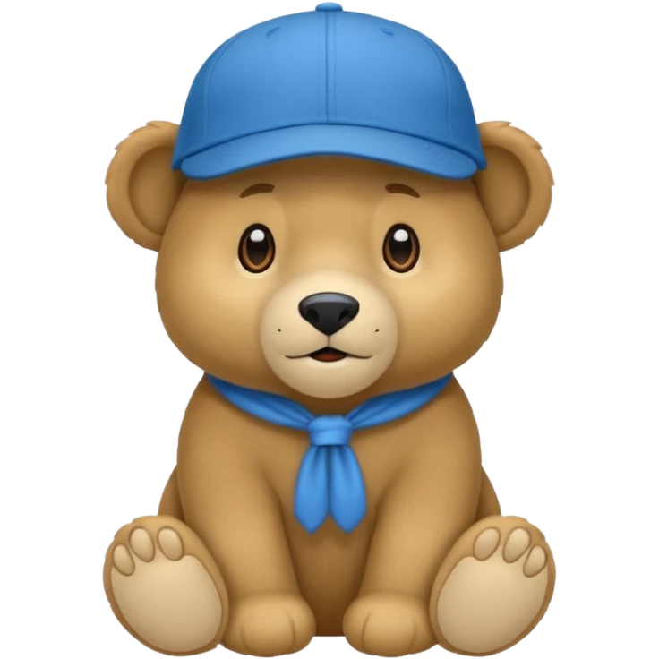 oso con gorra azul emoji