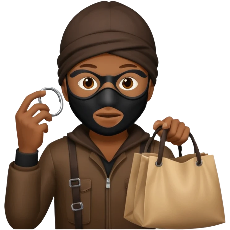 A robber with a bag emoji