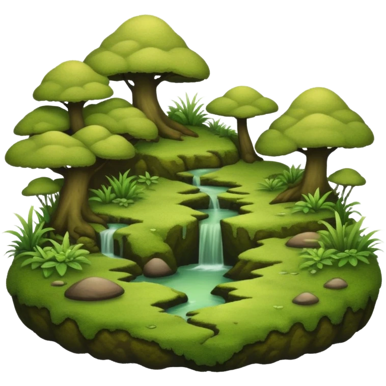 Green-brown-mossy-dusky-dull-aesthetic-scenic-scenery-Decoration emoji