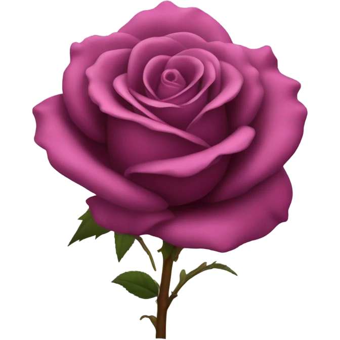 Dark pink rose  emoji