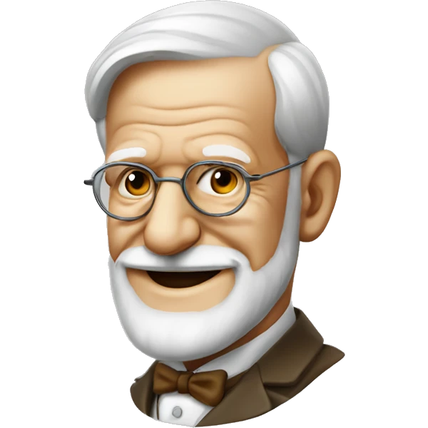 sigmund freud smiling emoji