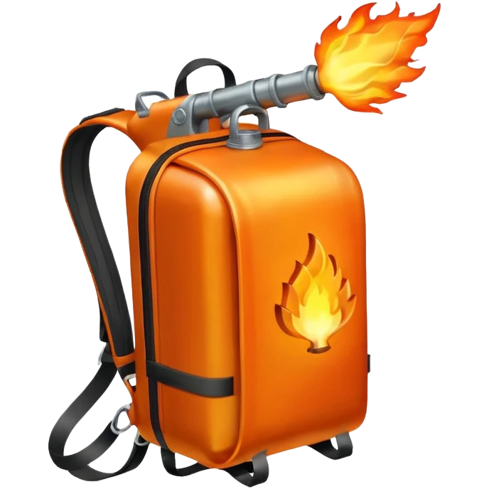 flame thrower with backpack emoji