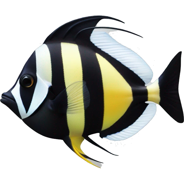 Moorish idol fish emoji