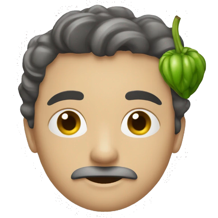 Andróide comendo maça emoji