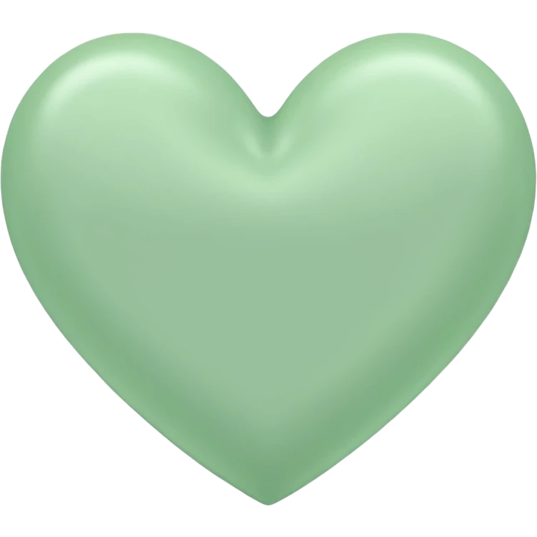 Pastel green heart emoji