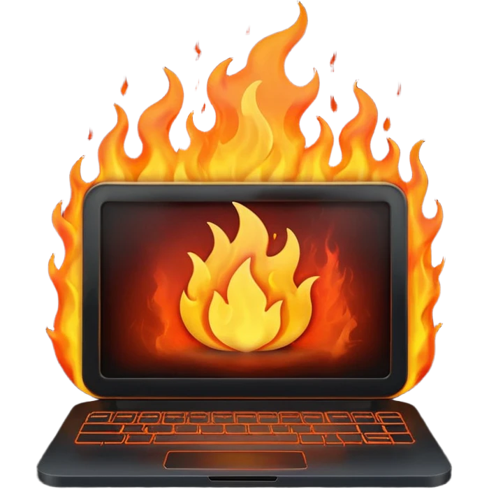 Pc burn emoji