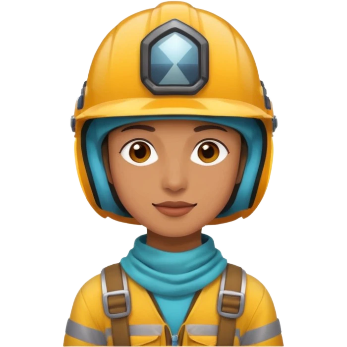 Colorful Helmeted Traveler emoji